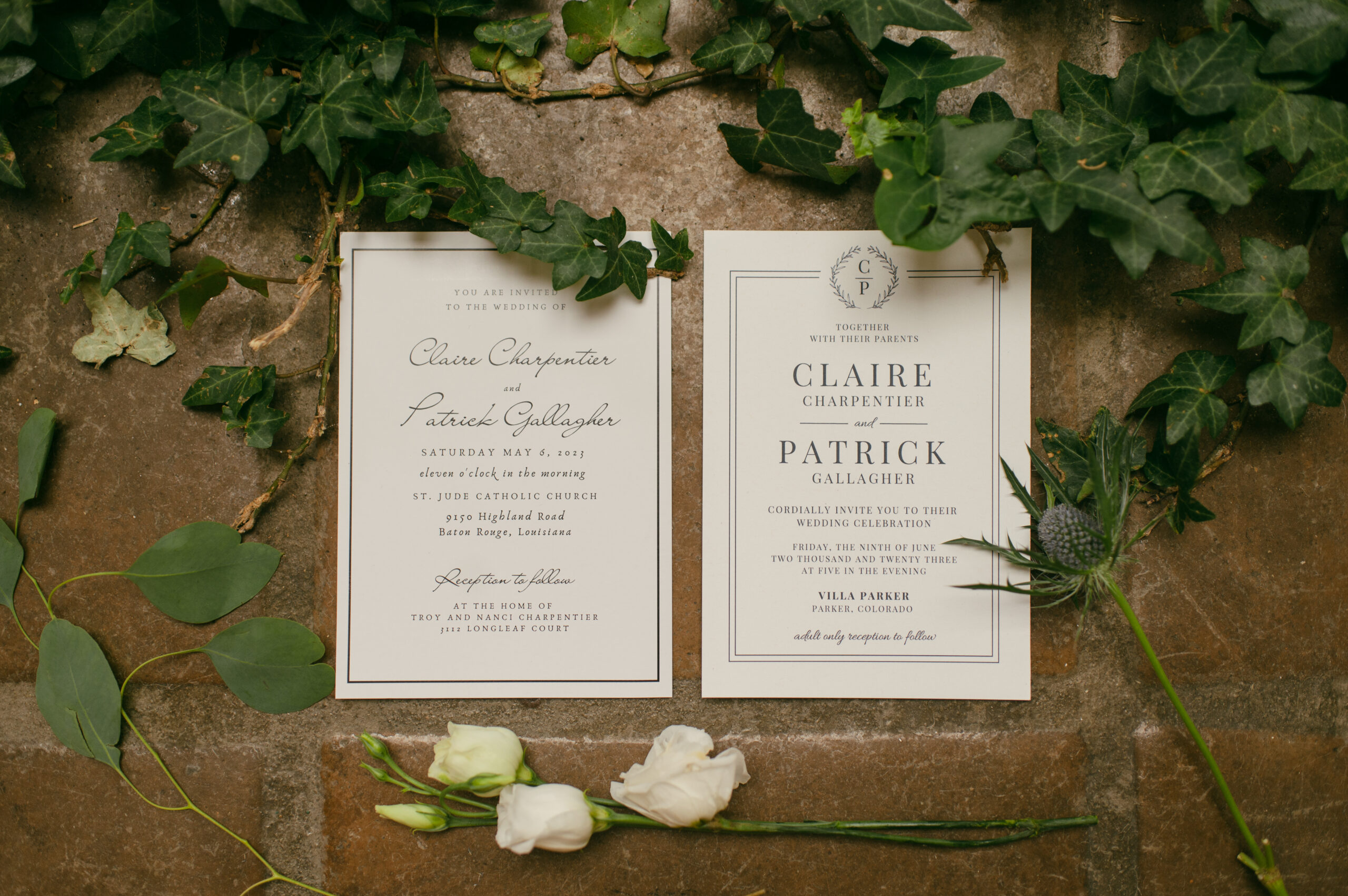 The details of a destination wedding at Villa Parker in Colorado.