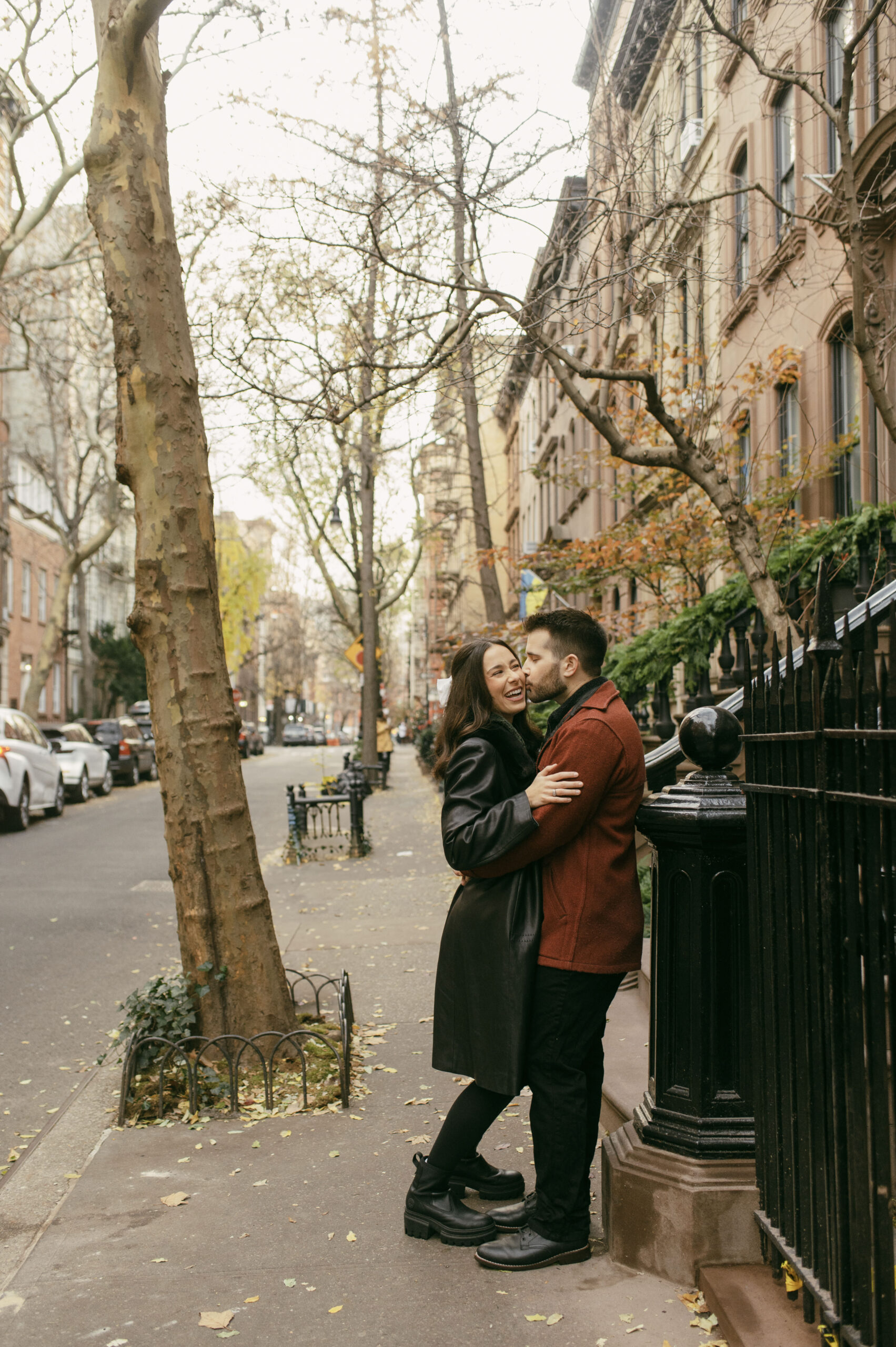 A couple walking in Greenwich Village